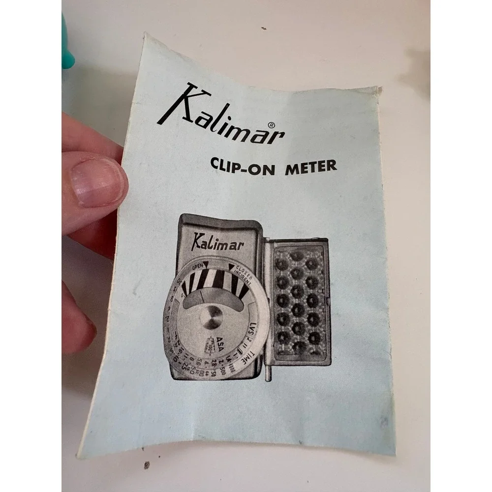 Vintage Kalimar Clip-On Exposure Meter Model 2031 Made in Japan with Box & Case